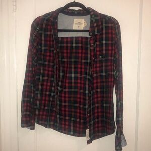 H&M plaid button up